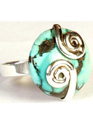 Turquoise Spiral Ring