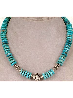 Turquoise Wheel Necklace