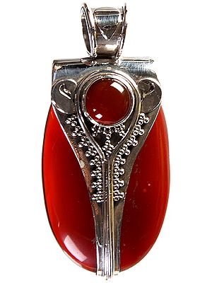 Twin Carnelian Pendant