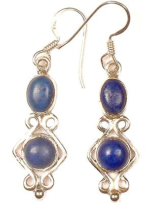 Twin Lapis Lazuli Earrings