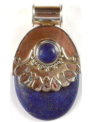 Twin Lapis Lazuli Pendant