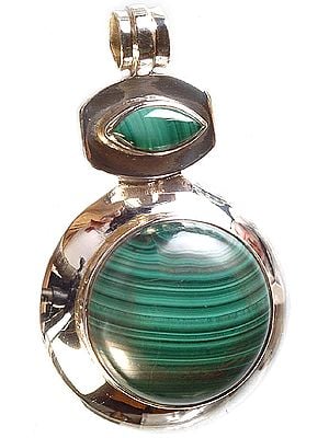 Twin Malachite Pendant