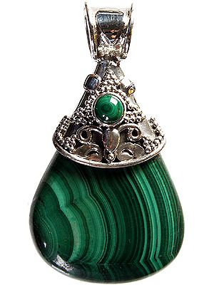 Twin Malachite Pendant