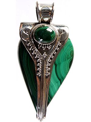 Twin Malachite Pendant