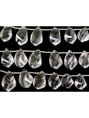 Twisted Crystal Drops (Faceted)