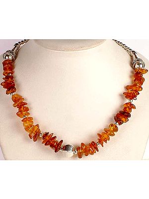 Uncut Amber Necklace