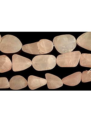 Unpolished Rose Quartz Nuggets | Semi-Precious Gemstone Beads