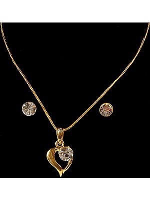 Valentine Necklace with Earrings