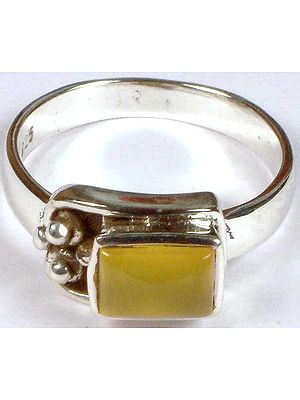 Yellow Chalcedony Ring