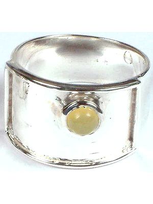 Yellow Chalcedony Ring