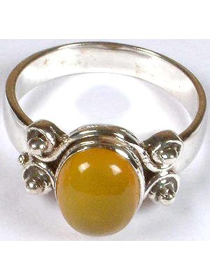 Yellow Chalcedony Ring