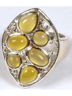 Yellow Chalcedony Ring