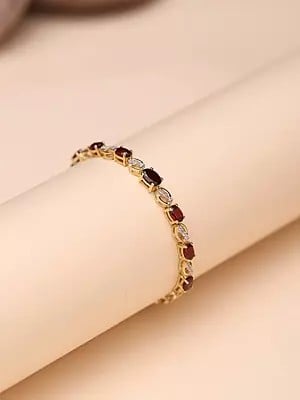 Garnet Stone Bracelet