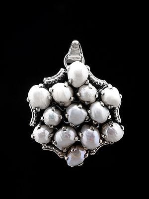 Rugged Pearl Sterling Silver Pendant