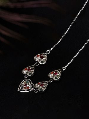 Navaratna Valentine Heart Shape Necklace