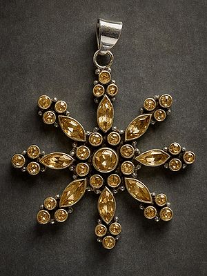 Faceted Citrine Chakra Pendant