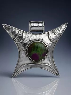 Ruby Zoisite Large Pendant