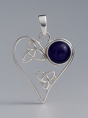 Heart-Shape Pendant with Gems | Carnelian Pendants