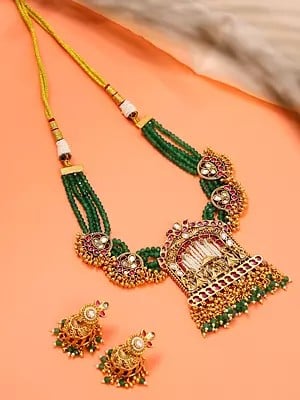 Brass Doli Barat Necklace with Multi Strand Beads