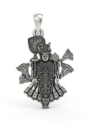 Shrinathji Sterling Silver Pendant