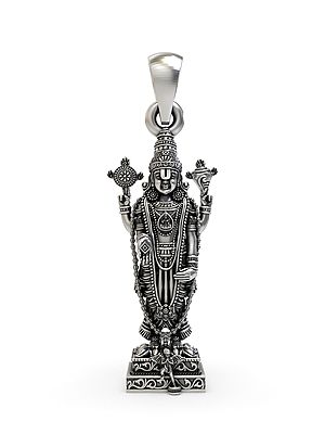 Lord Venkateswara Sterling Silver Pendant