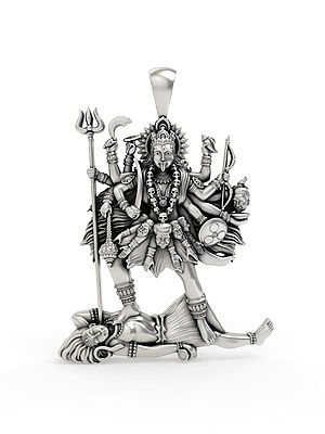 Sterling Silver Goddess Kali Pendant