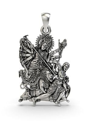 Mahishasura Mardini form of Goddess Durga Pendant