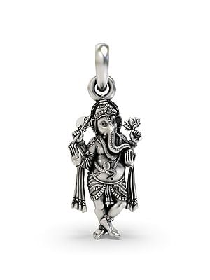 Standing Chaturbhuja Lord Ganesha Pendant