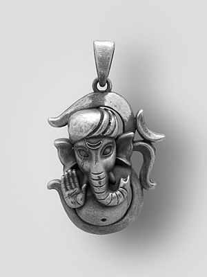 Om Ganesha Sterling Silver Pendant