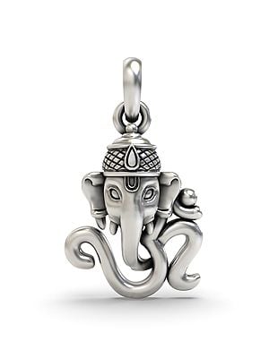Om Ganesha Sterling Silver Pendant