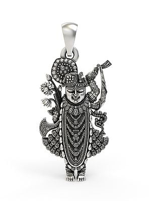 Sterling Silver Shrinathji Pendant