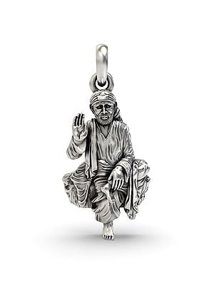 Sterling Silver Shirdi Sai Baba Pendant