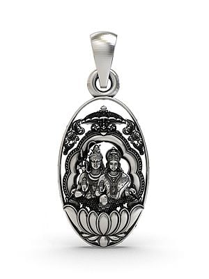 Blessing Shiva Parvati Pendant