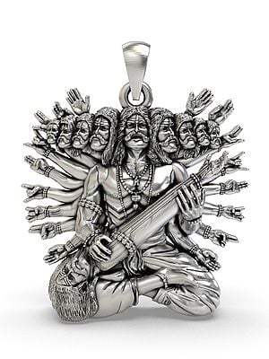 Dashanan Ravana Sterling Silver Pendant