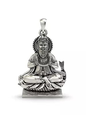 Bhagwan Jhulelal Sterling Silver Pendant