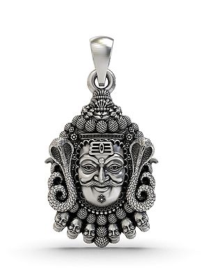 Sterling Silver Mahakal Pendant