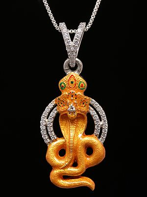 Stone Studded Goga Maharaj Folk Deity Pendant