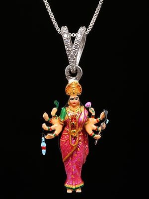 Mata Sadhi Special Divine Form of Goddess Durga Pendant (Rare Goddess of India)