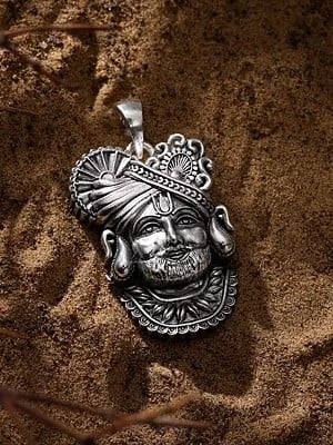 Shree Khatu Shyam Sterling Silver Pendant