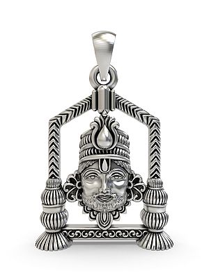 Shree Khatu Shyam Sterling Silver Pendant