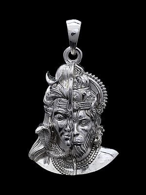 Lord Shiva and Lord Hanuman Stelring Silver Pendant