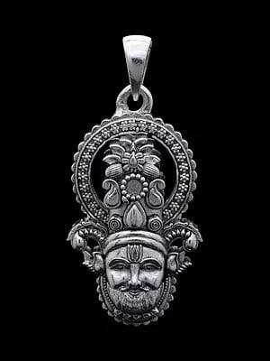 Shree Khatu Shyam Sterling Silver Pendant