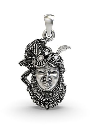 Shrinathji Face Sterling Silver Pendant