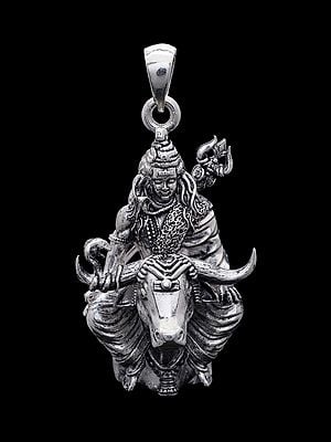 Mahadev Seated on Nandi Pendant