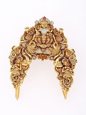 South Indian Traditional Style Brass Armlet Vanki (Baju Band)