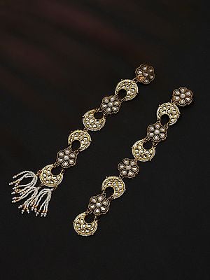 Kundan Studded and Beaded Hair Braid Choti Set of 2