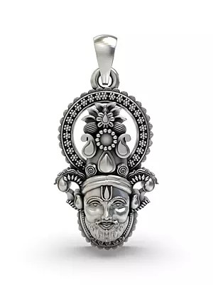 Shree Khatu Shyam Sterling Silver Pendant