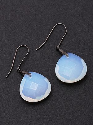 Faceted Opalite Hook Earrings