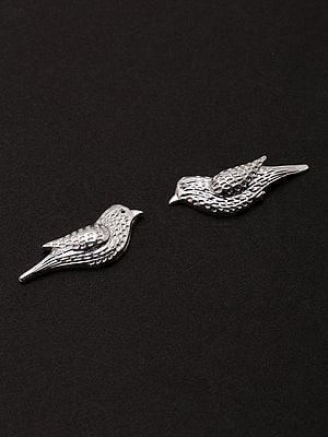 Sterling Silver Bird Stud Earrings