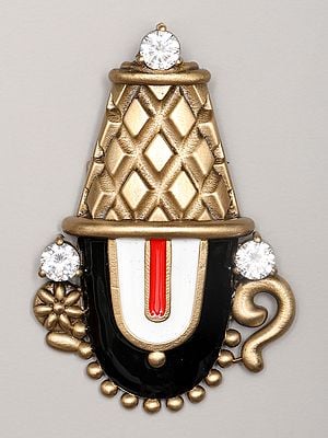 The Lord Balaji Statement Brooch with Stone